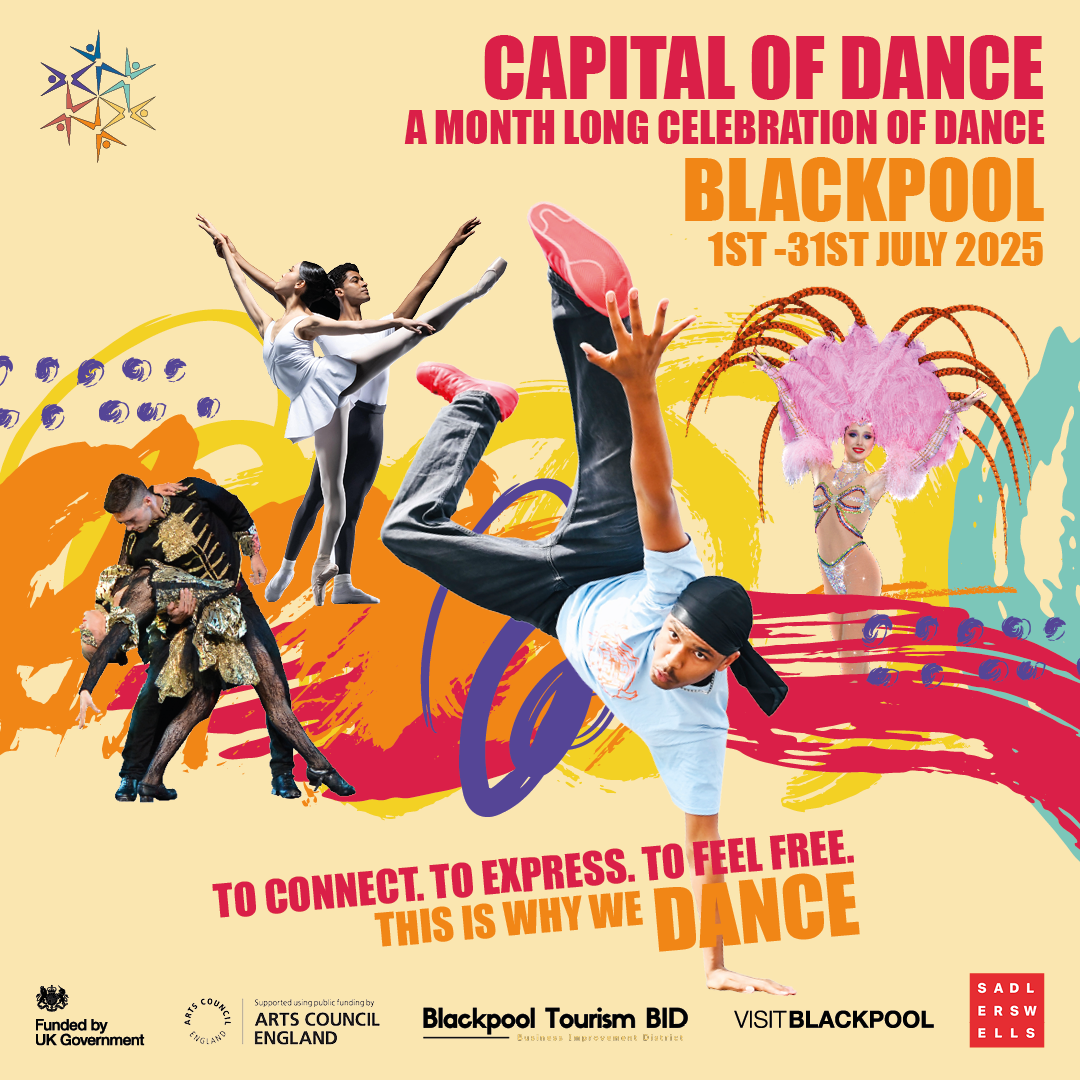 Capital of Dance A4 Poster v4 Capital of Dance, Blackpool 1st to 31st July 2025